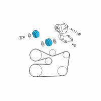 OEM 2015 Lexus RX350 Pulley Sub-Assy, Idler Diagram - 16604-0P011