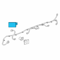 OEM Cadillac Object Sensor Diagram - 42625293