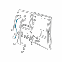 OEM 1998 GMC Savana 2500 Latch Rods Diagram - 15073052