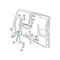 OEM GMC Savana 1500 Latch Rods Diagram - 15955447