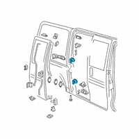 OEM 1997 GMC Savana 2500 Hinge Diagram - 15993424