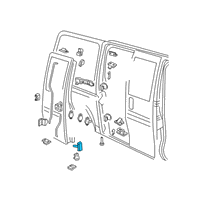 OEM GMC Savana 1500 Handle Diagram - 25924082