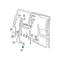 OEM Chevrolet Express 3500 Lower Latch Diagram - 20935252