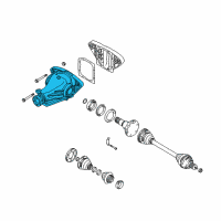 OEM BMW 528i Differential Diagram - 33-10-1-428-475