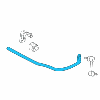 OEM Pontiac Vibe Shaft, Rear Stabilizer Diagram - 88970155