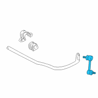 OEM 2010 Pontiac Vibe Stabilizer Link Diagram - 88971297