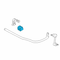 OEM Pontiac Vibe Insulator, Rear Stabilizer Shaft Diagram - 88970156