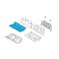 OEM 2013 Ford Mustang Seat Cushion Pad Diagram - AR3Z-76600A88-A