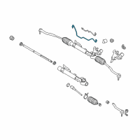 OEM Nissan Murano Tube Assy-Cylinder Diagram - 49542-1AA0A