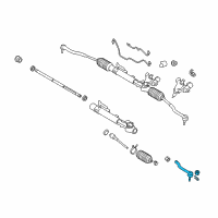 OEM 2011 Nissan Maxima Socket Kit-Tie Rod, Outer Diagram - D8520-JA00A