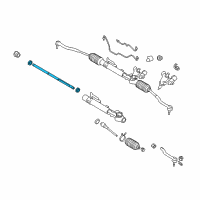 OEM 2012 Nissan Murano Rack Assy-Power Steering Diagram - 49271-1AA0A
