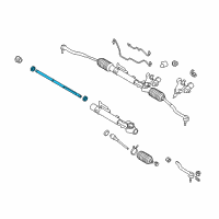 OEM 2010 Nissan Murano Rack Assy-Power Steering Diagram - 49271-1AA0A