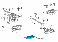 OEM 2022 Chevrolet Trailblazer Strut Support Diagram - 42481296