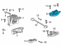 OEM 2020 Buick Encore GX Mount Diagram - 60003622