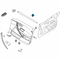 OEM 2007 BMW X3 Front Passenger Window Switch Gray Diagram - 61-31-6-922-244