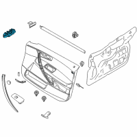 OEM 2004 BMW X3 Door Window Switch Front Left Diagram - 61-31-3-414-352