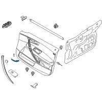 OEM 2006 BMW X3 Inside Right Door Handle Diagram - 51-41-3-415-580