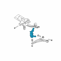 OEM 2009 Chrysler Sebring Front Steering Knuckle Diagram - 5085886AF