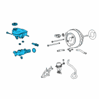 OEM 2013 Cadillac SRX Master Cylinder Diagram - 20984169