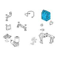 OEM Lexus RX450hL ACTUATOR Assembly, Brake Diagram - 44050-48320