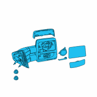 OEM 2010 Ford F-150 Mirror Assembly Diagram - 9L3Z-17683-AC