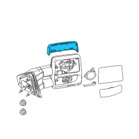 OEM 2011 Ford F-150 Mirror Cover Diagram - 7L3Z-17D742-AA