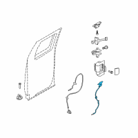 OEM 2010 Ford F-150 Upper Latch Diagram - 9L3Z-18264A00-B