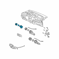 OEM 2009 Honda Fit Switch Assy., Heater Fan *NH699L* (NEUTRAL MAT GUN METALLIC) Diagram - 79570-TG0-P01ZA