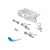 OEM Honda Control Assy., FResh/Recirculating *NH167L* (GRAPHITE BLACK) Diagram - 79540-TK6-A01ZA