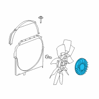 OEM Dodge Dakota Clutch-Fan Diagram - 52029291AE