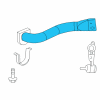 OEM 2009 Chevrolet Trailblazer Shaft Asm-Front Stabilizer Diagram - 25886219