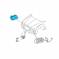 OEM 2007 Dodge Charger Headlamp Assembly Diagram - 4806164AF