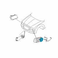 OEM 2004 Dodge Intrepid Headlamp Bulb Diagram - 4865941AC