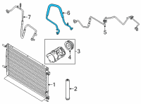 OEM 2021 Ford Mustang AC Hose Diagram - KR3Z-19D742-B