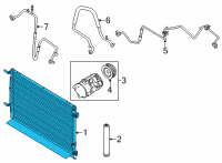 OEM Ford Mustang Condenser Diagram - KR3Z-19712-B