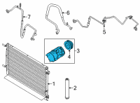 OEM 2022 Ford Mustang Compressor Diagram - KR3Z-19703-A