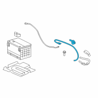 OEM 2011 Cadillac CTS Negative Cable Diagram - 20849476