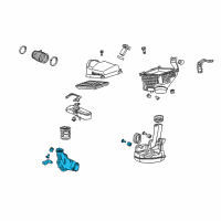 OEM Honda Crosstour Tube Assembly, Air Inlet (B) Diagram - 17243-R53-A00