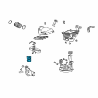 OEM 2009 Honda Accord Tube C, Air Inlet Diagram - 17245-R70-A01