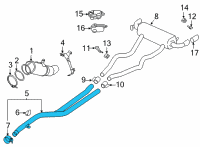 OEM 2022 BMW M340i xDrive FRONT PIPE Diagram - 18-30-5-A08-6B8