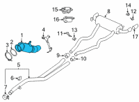 OEM 2021 BMW M440i xDrive EXCH CATALYTIC CONVERTER CLO Diagram - 18-32-8-682-788