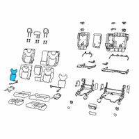 OEM 2020 Jeep Cherokee Pad-Seat Back Diagram - 68386857AB