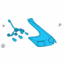 OEM Nissan Juke Combination Lamp Assy-Rear, RH Diagram - 26550-3YM2B