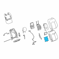 OEM 2011 Cadillac SRX Seat Back Heater Diagram - 25959412