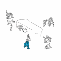 OEM Toyota RAV4 Front Mount Diagram - 12361-F0080