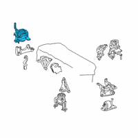 OEM Toyota RAV4 Side Mount Diagram - 12305-F0080