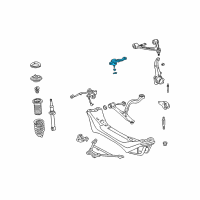 OEM 2010 Lexus SC430 Front Lower Ball Joint Assembly, Right Diagram - 43330-39535