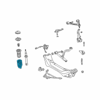 OEM Lexus GS400 Spring, Coil, Front Diagram - 48131-3A271