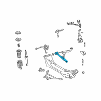 OEM 2009 Lexus SC430 Front Suspension Lower Arm Assembly Right Diagram - 48068-30300