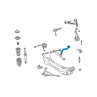 OEM 1998 Lexus GS300 Front Suspension Lower Control Arm Sub-Assembly, No.2 Left Diagram - 48670-30240